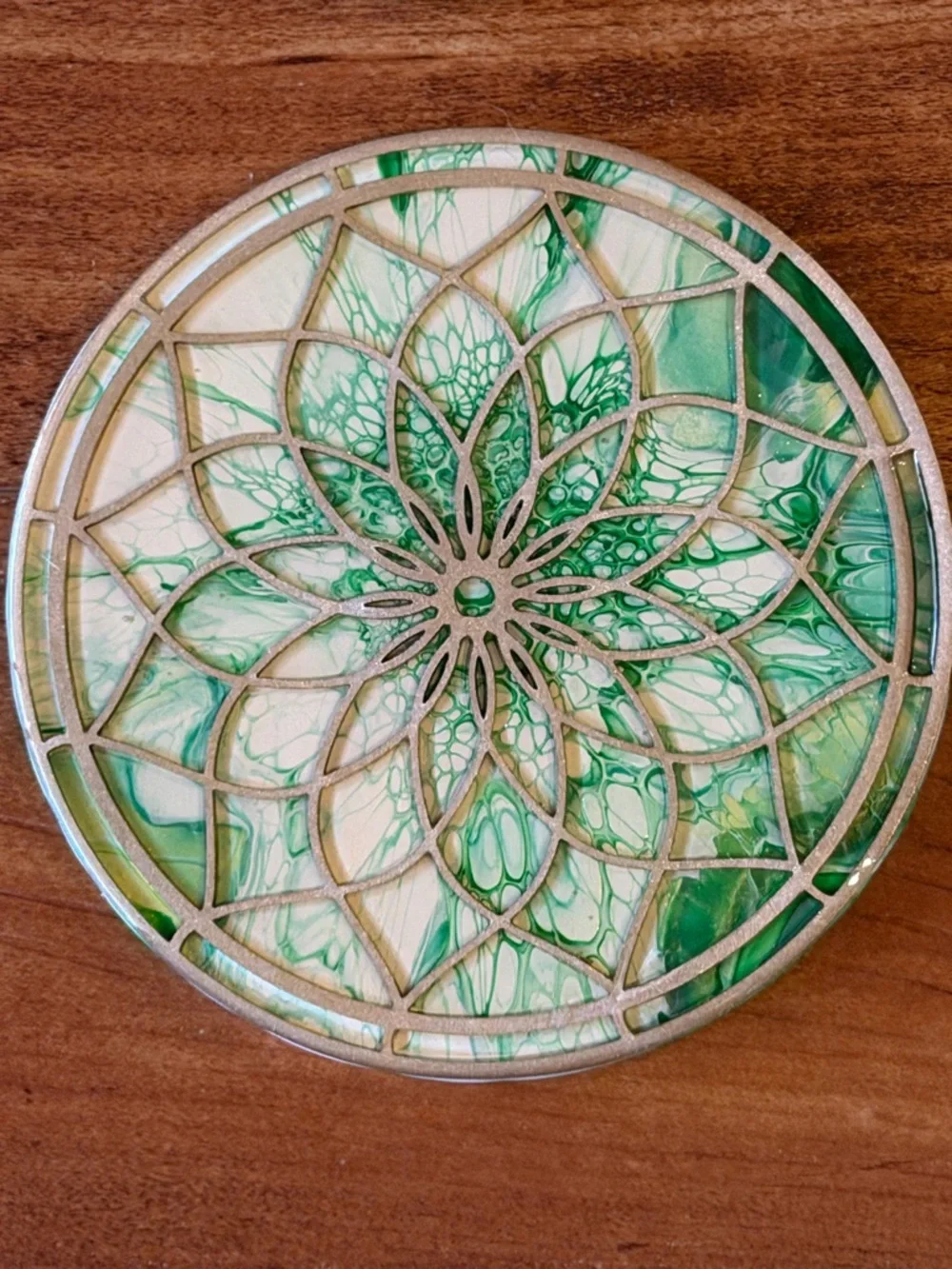 2pc Sacred Geometry Resin Wall Art 6